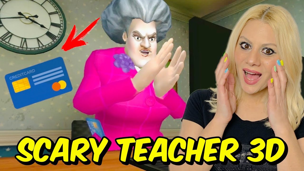 ΠΗΡΑ ΤΗΝ ΠΙΣΤΩΤΙΚΗ ΚΑΡΤΑ ΤΗΣ SCARY TEACHER  ΚΑΙ ....  Let's Play Kristina 