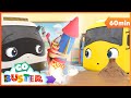 Messy Volcano madness | Go Buster | Baby Cartoon | Kids Video | ABCs and 123s