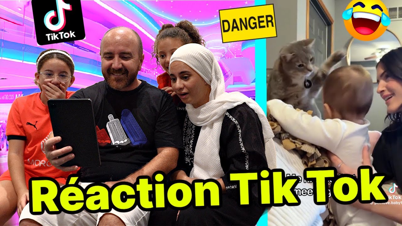 MDR!!! REACTION à DES TIK TOK DROLE en FAMILLE