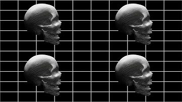 Skull VJ Loop - Motion Background - Copyright Free