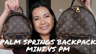 LOUIS VUITTON PALM SPRINGS MINI (PSM) VS. MONTSOURIS BB COMPARISON; PROS &  CONS