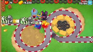 Beating BTD6 with only Wizard Monkey