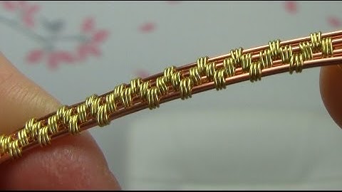 Wire Wrapping/Weaving Style Using 4 Base Wires Tutorial