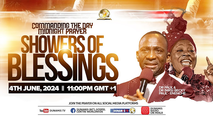 MID-NIGHT PRAYER COMMANDING THE DAY-SHOWERS OF BLESSINGS. 04-06-2024