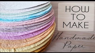 Recycled Paper at home |Diy Paper mache bowl |Handmade paper