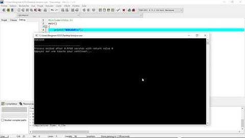 EXERCICE 1  LANGAGE C : AFFICHER BONJOUR A L