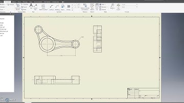 AUTODESK INVENTOR : Generating drawing (views & section view)