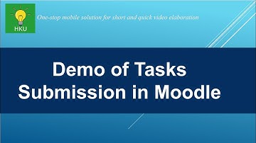 Demonstration of task submission in Moodle