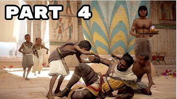 ASSASSINS CREED ORIGINS Campaign Walkthrough Part 4 - May Amun Walk Beside You, Ambush In The Temple