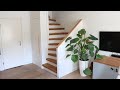 Great staircase makeover with a stair closet