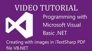 Create images iTextSharp PDF - How to create pdf file using itextsharp VB.net
