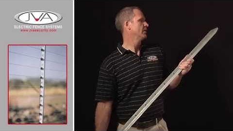 Electric fence installation - JVA Big Hole Y-Standard