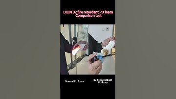 B2 fire retardant PU foam comparison test