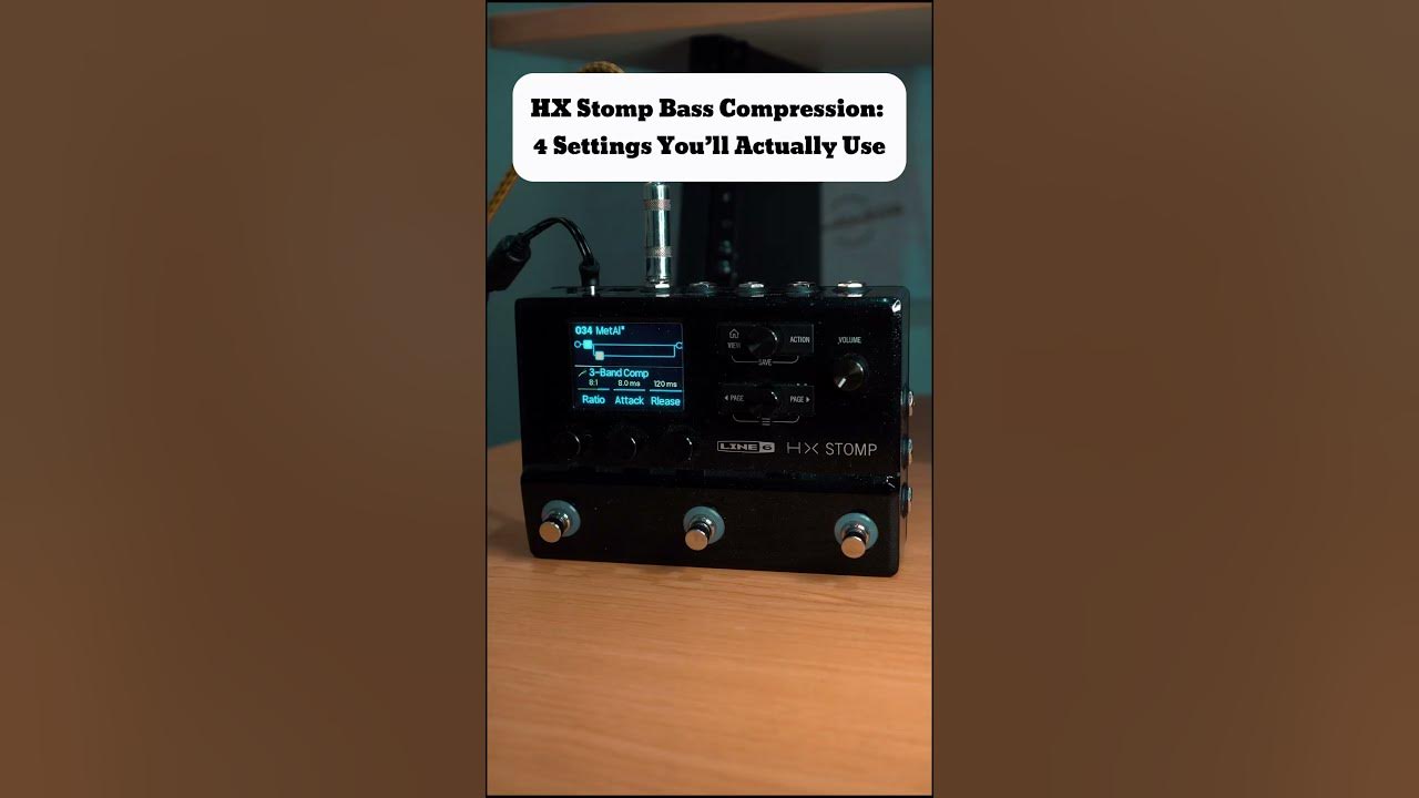 Use These Compression Settings On Your HX Stomp #hxstomp #bass #bassist