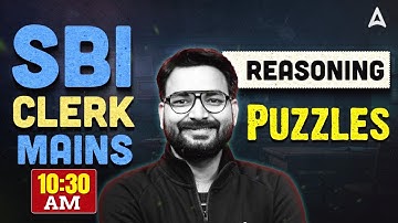 SBI Clerk Mains Classes 2025 | Reasoning Puzzles | Reasoning By Saurav Singh