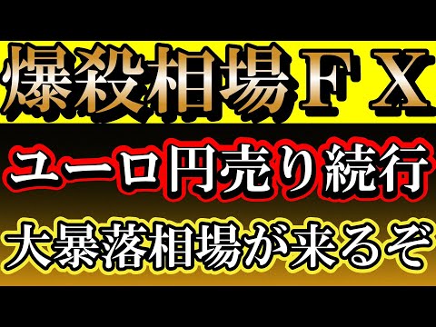 【FX】ユーロ円　大暴落相場が来るぞ！暴落に備えて！