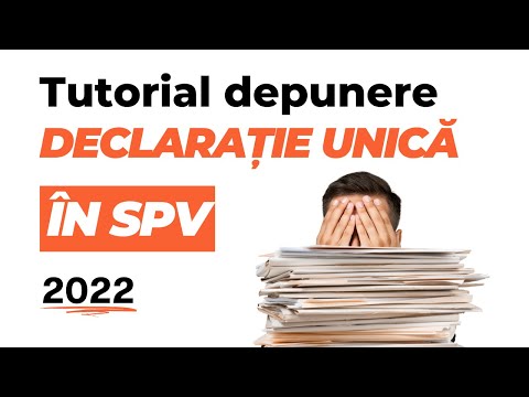 Depunere declaratia unica in SPV 2022