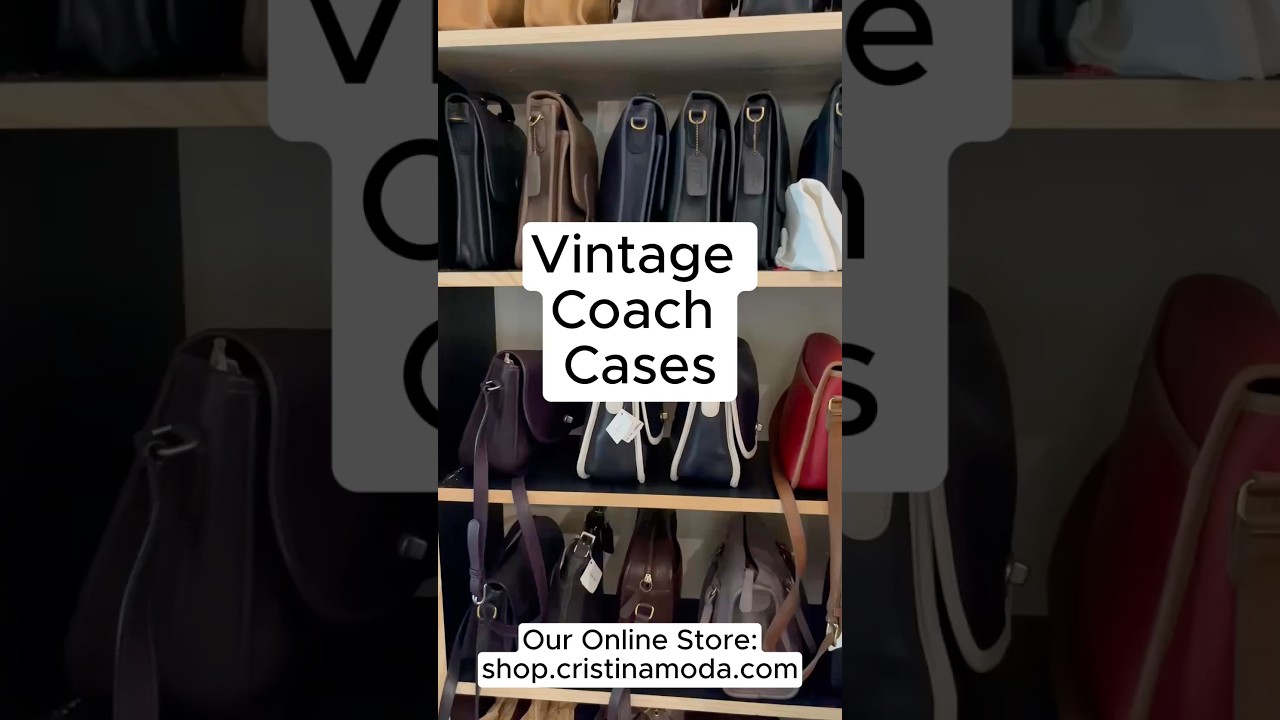 Vintage Coach Cases- All available for purchase at shop.cristinamoda.com
