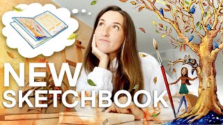 Starting a NEW Sketchbook, How I Stay INSPIRED + PRODUCTIVE! Art Studio Vlog