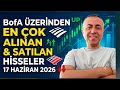 Bank of America Üzerinden En Çok Alınan ve Satılan Hisseler 17 Haziran 2026