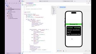 SwiftUI Basics: Personal I.D. Card App screenshot 2