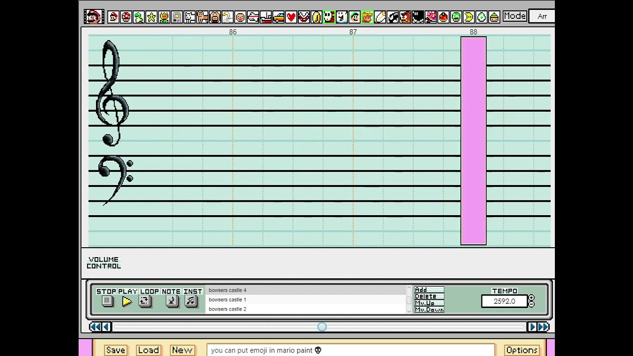 Bowser's Castle (Mario & Luigi Superstar Saga) - Super Mario Paint cover