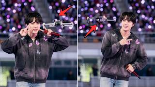 Wow, Shocking! JIN BTS Performs a Crazy Action in Front of the Drone