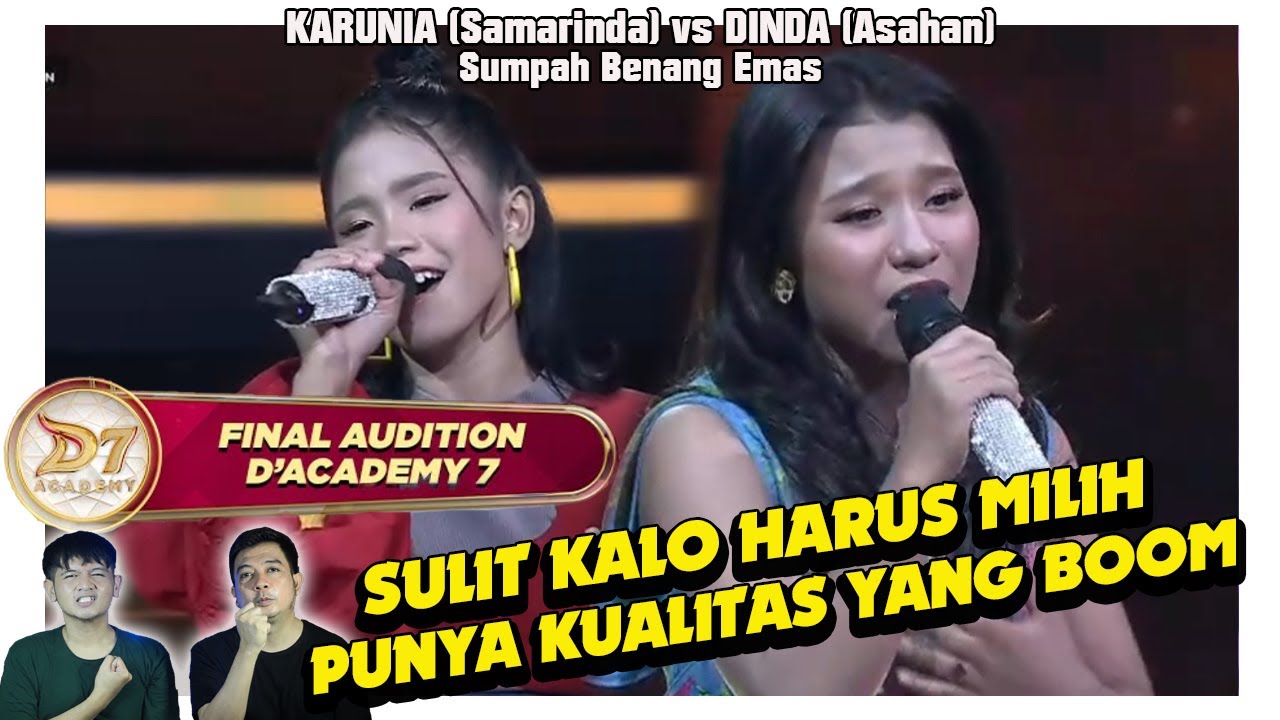 Adu skill Dinda (Asahan) & Karunia (Samarinda) lewat Sumpah Benang Emas. Final audition DA7 memanas