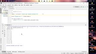 programação em Python: Tabuada usando for loop.