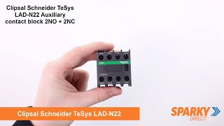 Clipsal Schneider TeSys LAD-N22 | Auxiliary contact block | 2NO + 2NC