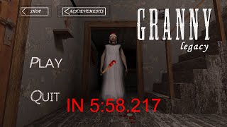 Finishing Granny Legacy on impossible mode in under 6 minutes!