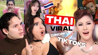 THAI SINGERS ARE WILD! Latinos react to Viral Thai Singing TikToks/ Reels for the first time