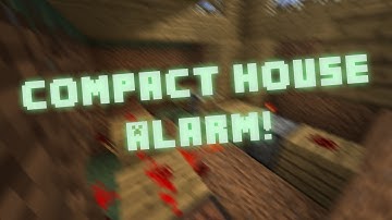 Very Compact Redstone House Alarm (Minecraft)