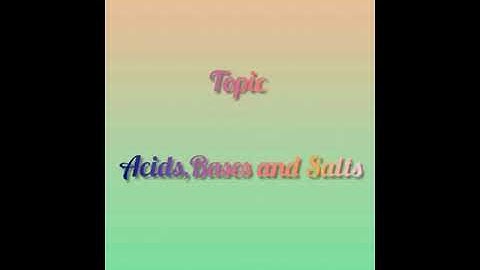 Acid Base Experiment 👌