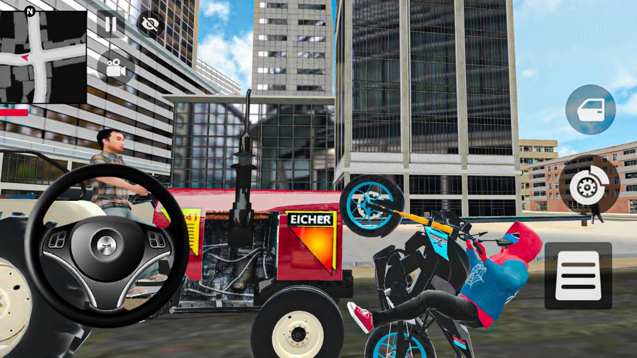 💥 Franklin Extreme Mode ON! 🛻⚡ mahindra Thar & Super Bike SKY Building 2026!!!!