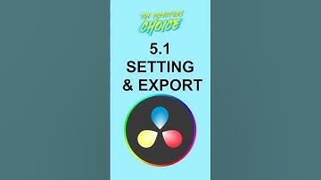 5.1 Setting and Export in Davinchi Resolve🥰 #resolvehindi #shorts #davinchiresolve #tutorial