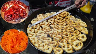 حلويات الشارع في الهند   حلوى الجاليبي ( Mawa jalebi )