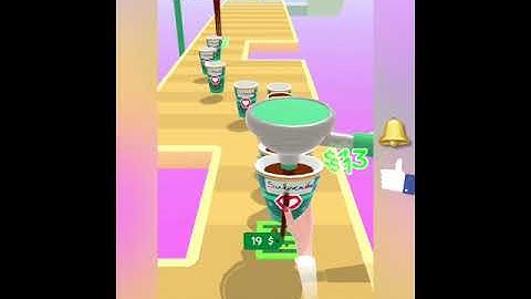Coffee Stack ☕ Game.  All New Level Gameplay Walk-through (android and ios) ,#gameplay #shorts