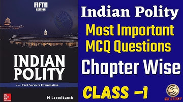 Indian Polity By Laxmikant || Class-1 || Most Important MCQ For All Exam || GKSTUDY ||