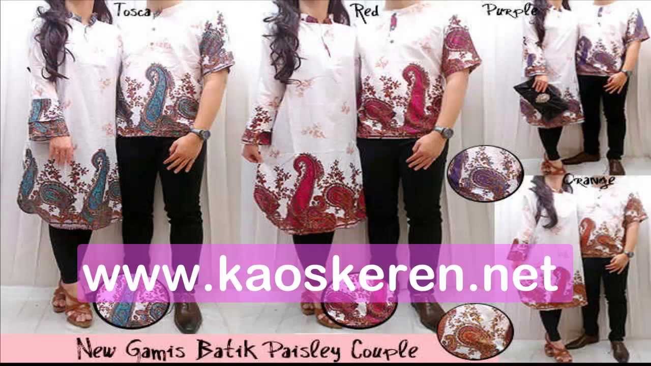 Baju Muslim Gamis Batik Couple Murah Baju Muslim Terbaru 2014