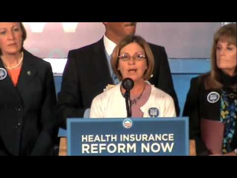 Health Care Reform Rally - SEIU Nurse Barb Montgom...