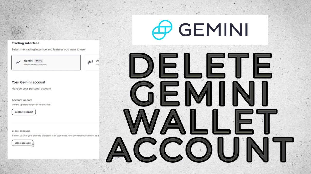 How to Delete Gemini Wallet Account? - YouTube