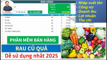 Phần mềm bán hàng RAU CỦ QUẢ TPSoft 7.6 dễ sử dụng nhất 2025 - Quản lý kho, công nợ dễ dàng