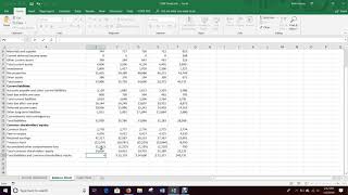 Wiring Financial Statements (Excel 2016)