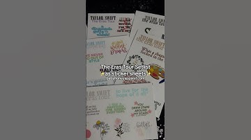 Eras Tour Sticker Sheets | Taylor Swift