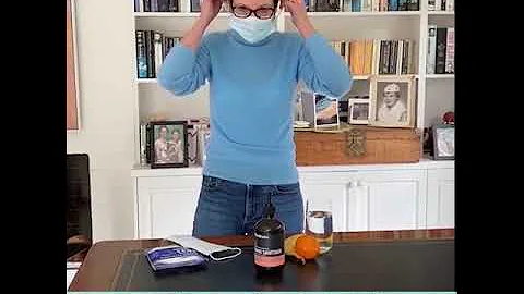 "Before I put my mask on, I'm going to have clean ...
