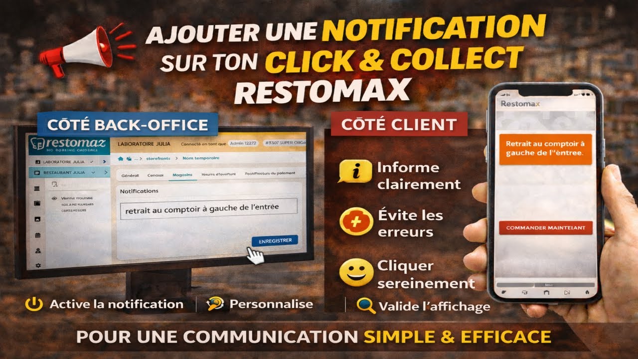 Ajouter une notification visible sur ton Click & Collect