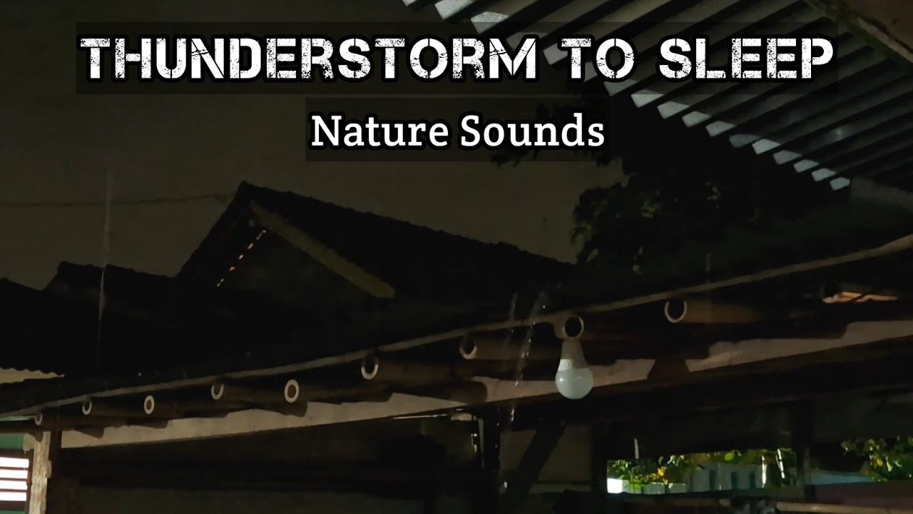 3 Hours of Rainstorm & Thunder Sounds⚡Fall Asleep Fast Tonight