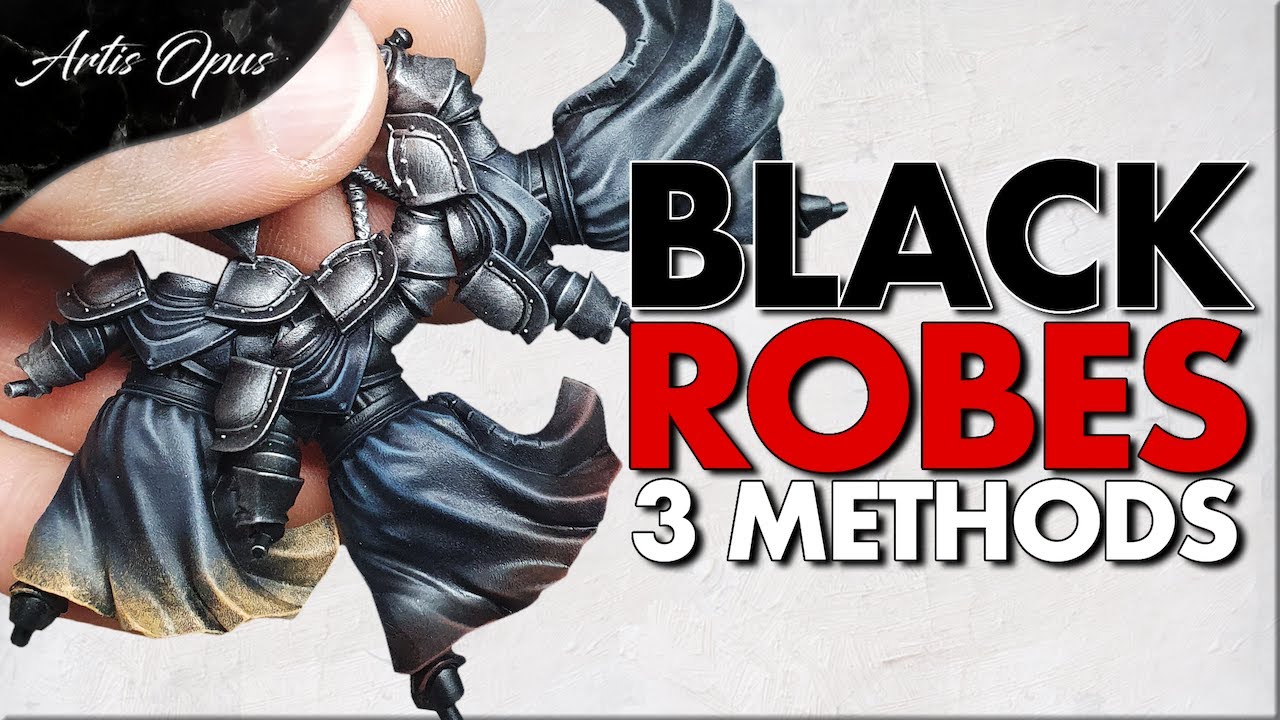 How To Paint Black Miniatures