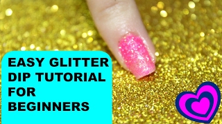 dip glitter nail